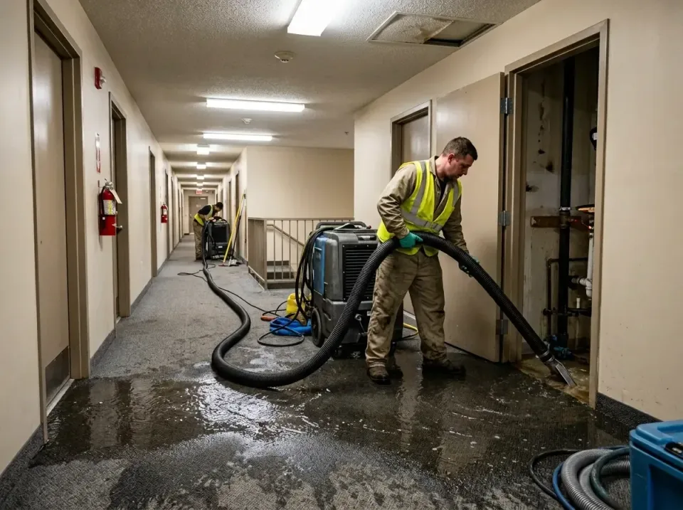 multi-unit-apartment-hallway-f-005 — frequently asked questions, Emergency Burst Pipe Water Extraction & Removal in Ville Pl…